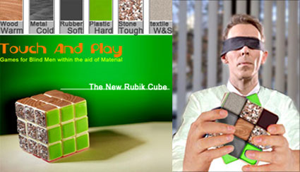 rubik cube for visually impaired