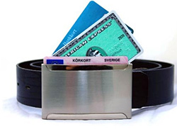 Belt Buckle Card Holder (Image courtesy  GSG Dezign)