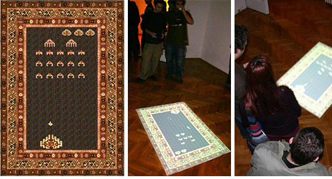 Space Invaders Rug (Image courtesy Janek Simon)