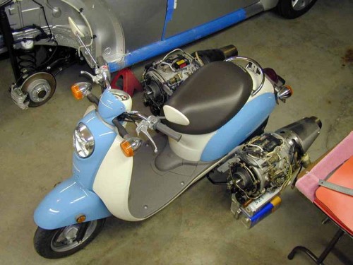 scooter with jet engine