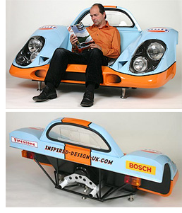 Porsche 917 Sofa (Image courtesy Inspired Design)