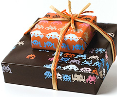 Wrapping Paper Invaders (Image courtesy Whimsy Press)