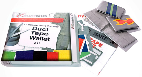 Duct Tape Wallet Kit (Image courtesy MyDuctbills)