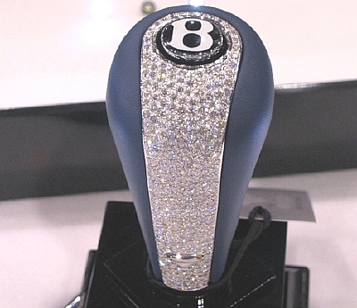 diamond studded bentley shifter knob