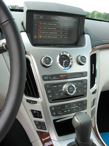 interior of 2008 cts