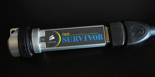 Corsair 32GB Ultra Rugged USB 2.0 Flash Drive (Image property of OhGizmo!)
