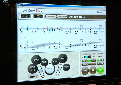 Roland DT-HD1 Drum Tutor (Image property of OhGizmo!)