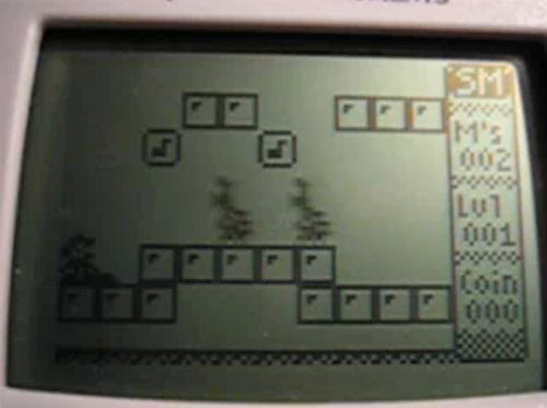 Super Mario Bros. On Your Graphing Calculator (Image courtesy hmhross via YouTube)