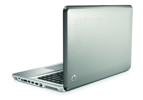 HP Envy15 - rear leaft facing on white