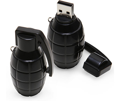 USB Grenade Flash Drive (Image courtesy ThinkGeek)