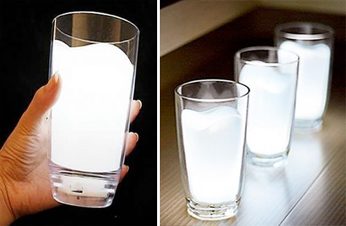 Milk Glass LED Night Light (Images courtesy Amazon)