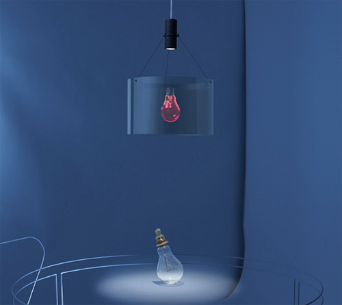 Eddie's Son Hologram Suspension Lamp (Image courtesy Panik Design)