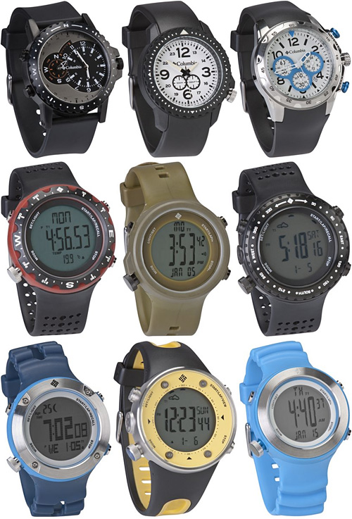 Columbia Sports Watches (Images courtesy Columbia)