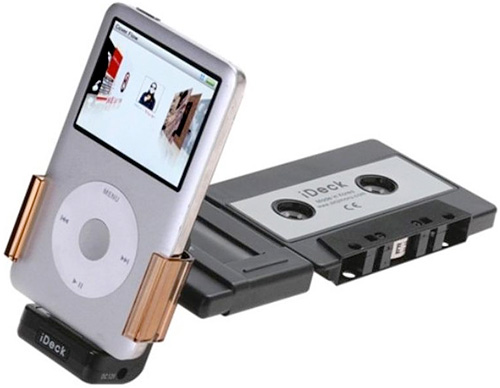 iDeck Integrated Car Cassette Adapter for iPod (Image courtesy Cyanics)