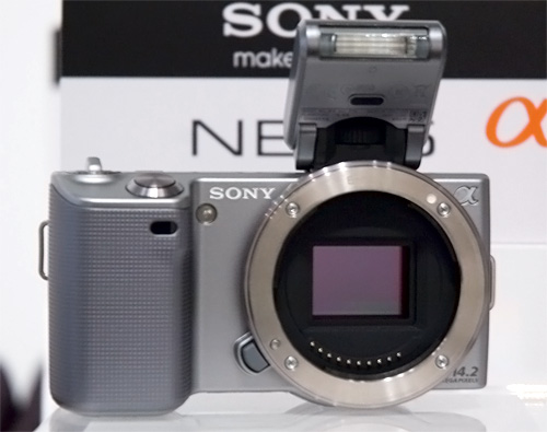 Sony NEX-5 & NEX-3 (Image property OhGizmo!)
