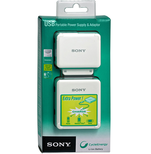 Sony USB Portable Power Supply (Image courtesy Sony Europe)