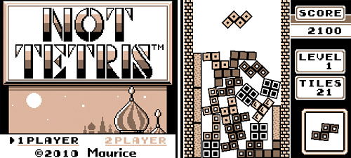 Not Tetris (Images courtesy 'Maurice')