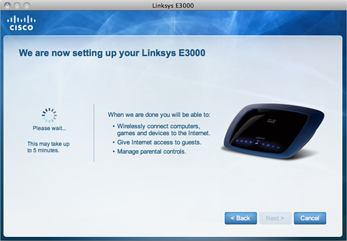 Linksys E3000 Setup (Image property OhGizmo!)