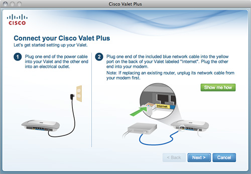 Cisco Valet Plus M20 Setup (Image property OhGizmo!)