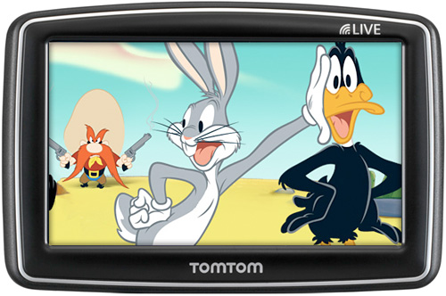 TomTom Now Offering Looney Tunes Voices (Images courtesy TomTom)