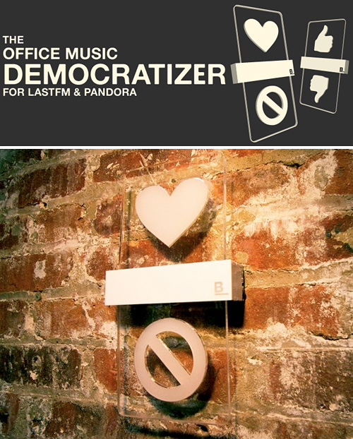Office Music Democratizer (Images courtesy BreakfastNY)