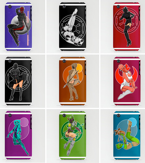 Star Wars Pinups iPhone Cases (Images courtesy Society6)