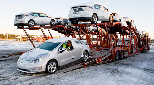 Chevrolet Volts Begin Shipping to Dealerships (Image courtesy General Motors)