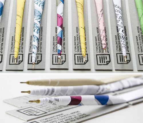 Recycled Paper Pens (Images courtesy Contra Forma)