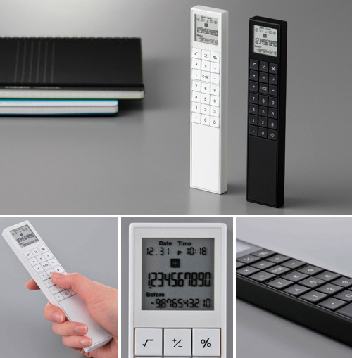 Kokuyo's X-ViZ One-Handed Designer Calculator (Images courtesy Kokuyo)