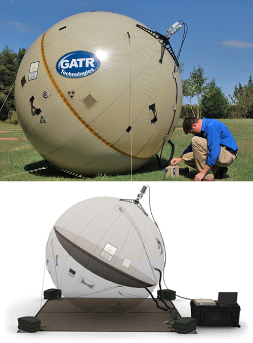 GATR Inflatable Satellite Antenna (Images courtesy GATR)