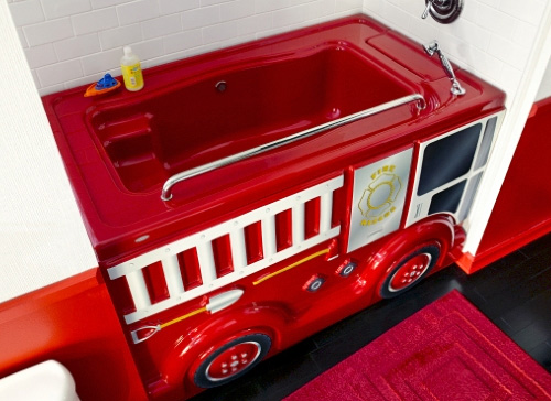 Fierce Fire Truck Design FunBath (Image courtesy American Standard)