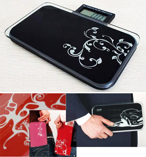 Ultra Portable Digital Bathroom Scale (Images courtesy Infmetry)