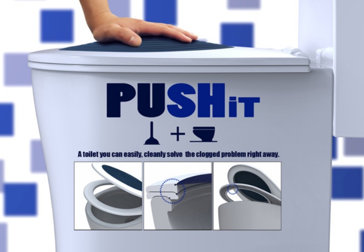 PUSHit Toilet Seat Design