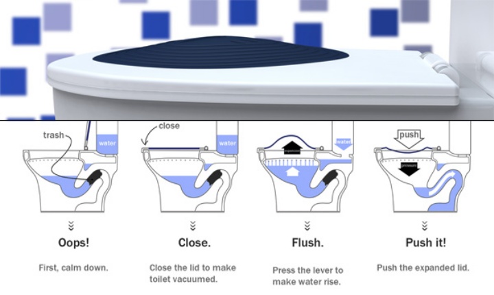 PUSHit Toilet Seat Design