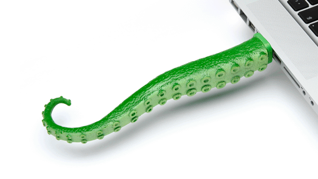 Wiggling USB Tentacle