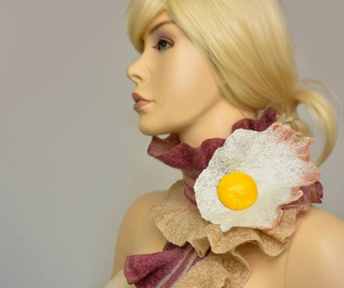 Bacon and Egg Scarf