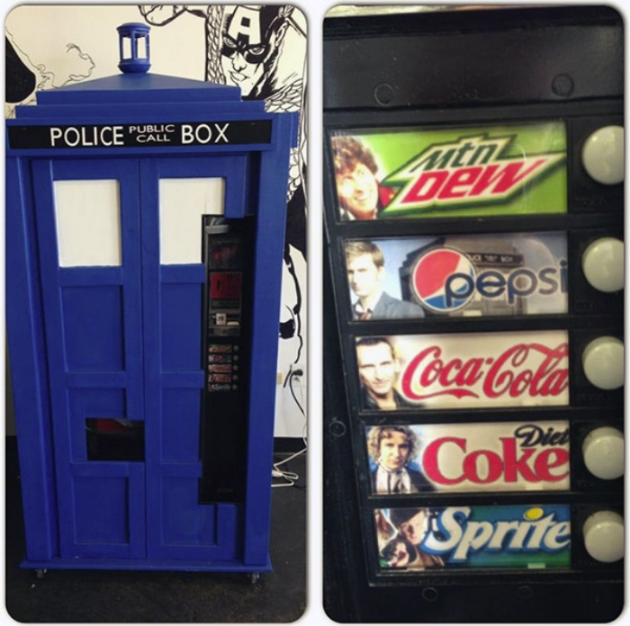 TARDIS Soda Machine
