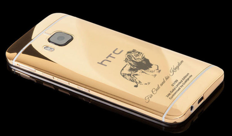Gold-plated smartphone for Cecil