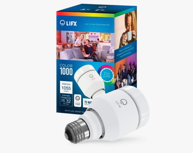 LIFX Color 1000 A19 Wi-Fi Smart LED Light Bulb
