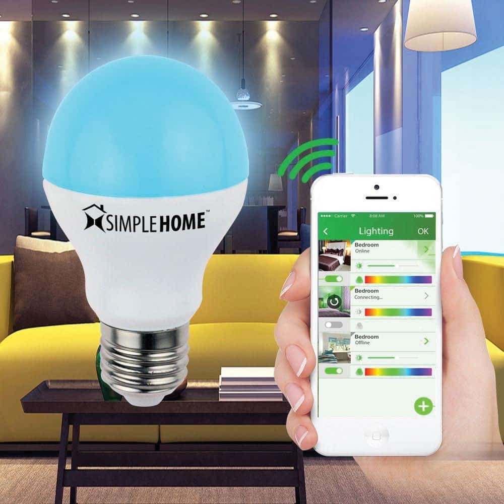 SimpleHome XLB7-1002-WHT Wi-Fi Multicolor Smart LED Bulb