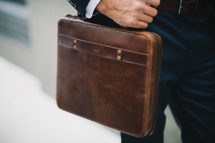 Port Series Innovative Leather Portfolio